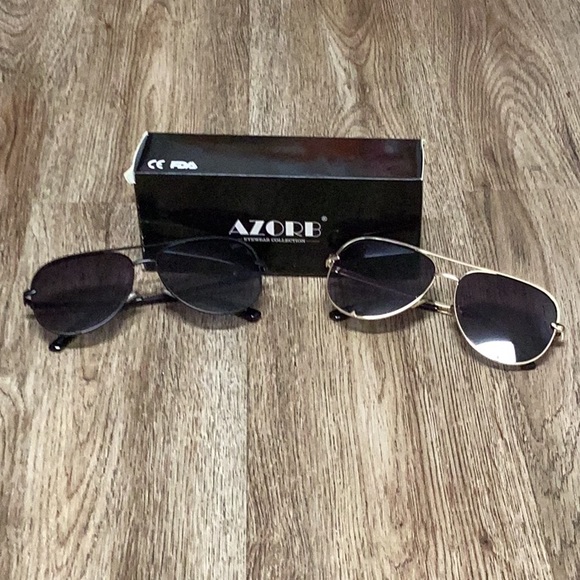 *NWB* AZORB polarized glasses gold/black 2 pack - Picture 4 of 5